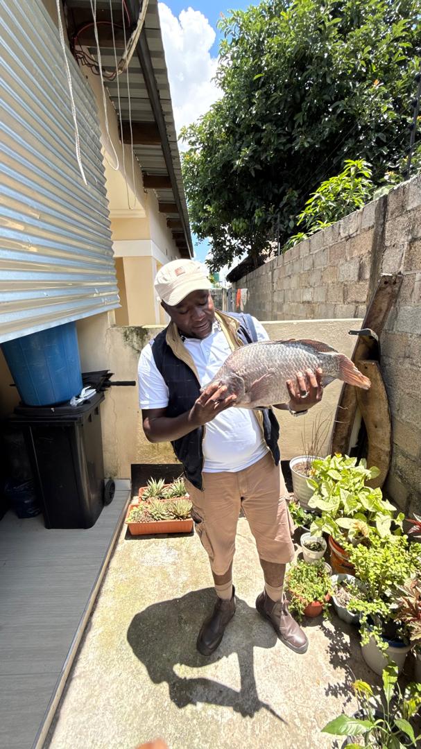 Portrait of Nelson Haihambo, HappyFish Farmers trainee
